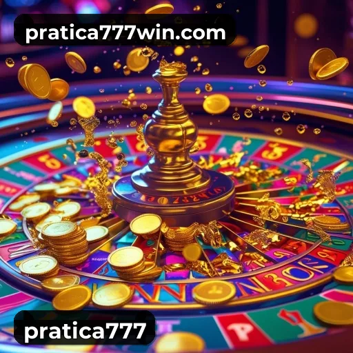 App pratica777 para iOS e Android — interface mobile, login biométrico e PIX integrado